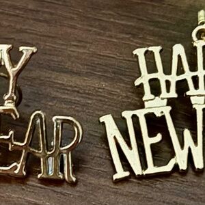 Happy New Year earrings
